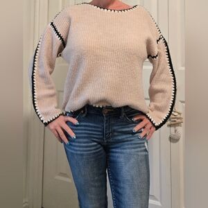 Blu Pepper Oversized Knit Sweater